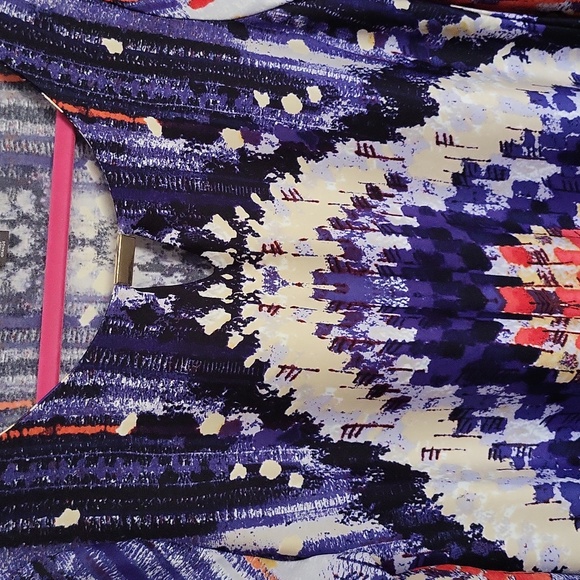 Covington Colorful Shft Dress 3/4 Sleeve Large - Picture 2 of 6